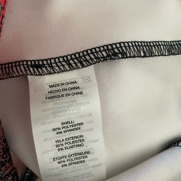 BEBE multicolor front zip cools shoulder mini dress size small - Picture 6 of 10